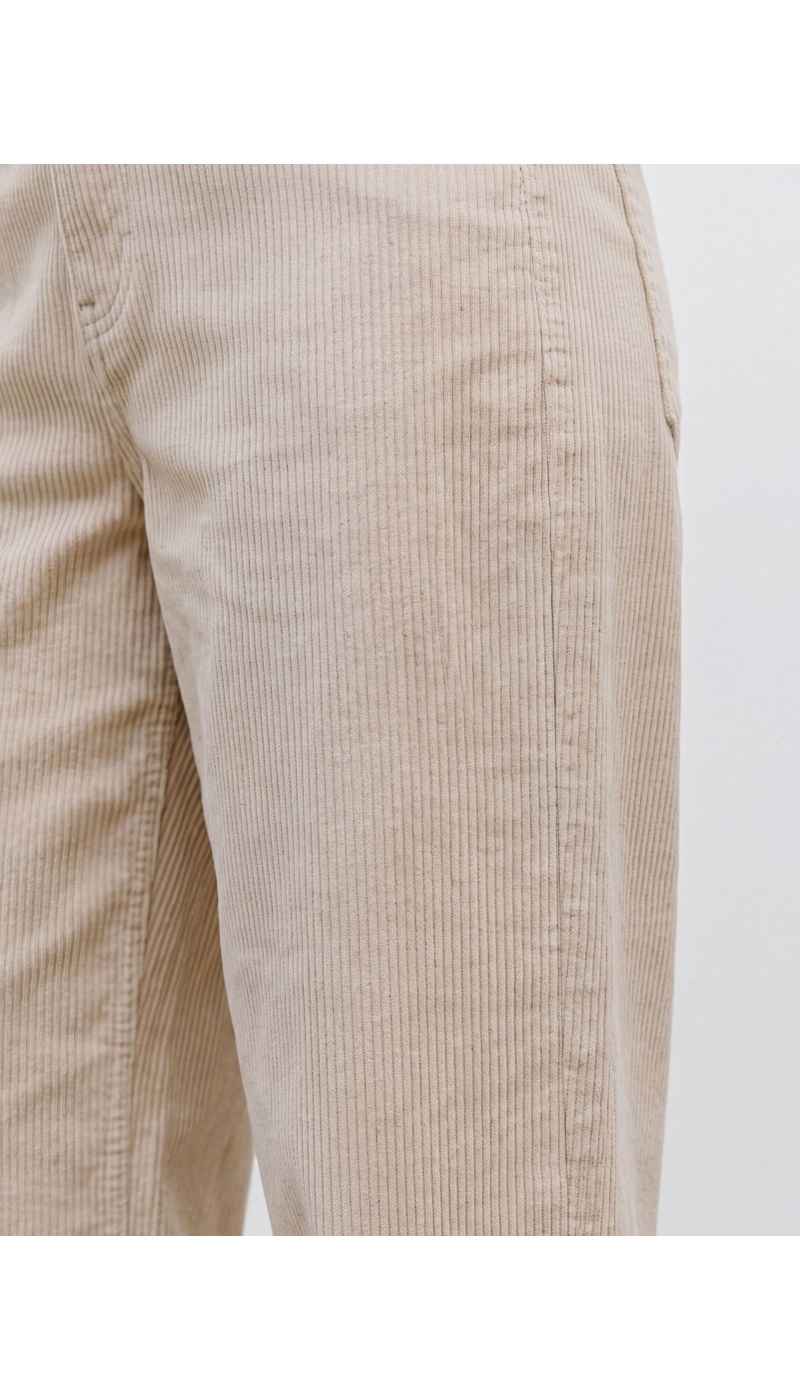Pantalon Barrel Oatmeal VMBILLIE Longueur 32 Vero Moda - 2 | GIÙ